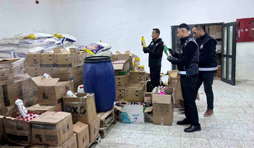 Şanlıurfa’da sahte deterjan depolarına baskın