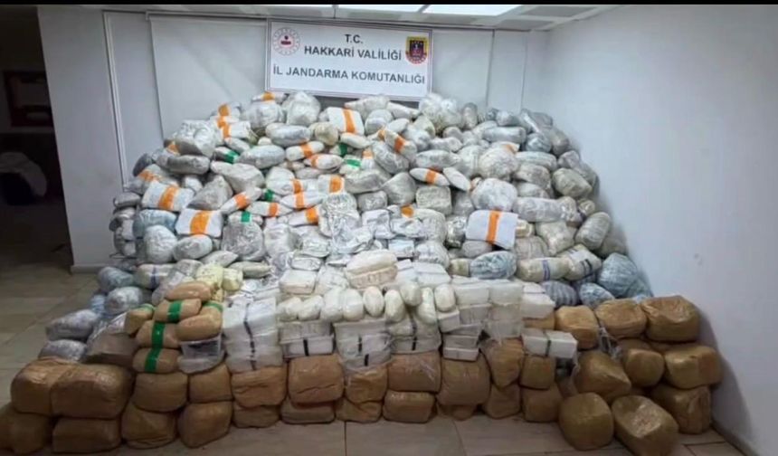 Yüksekova'da Dev Uyuşturucu Operasyonu
