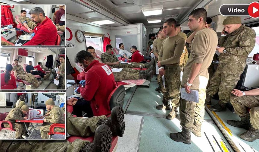 Güvenlik Güçlerinden Sümbül Dağı Hedefiyle Kan Bağışı Seferberliği