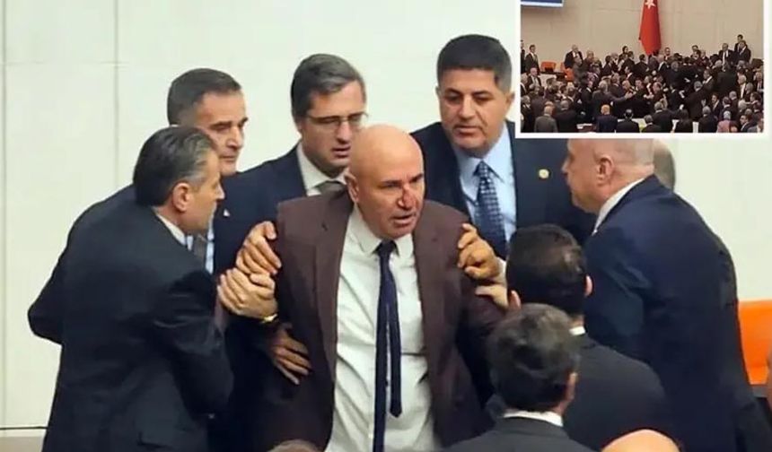Meclis'te Akın Gürlek gerginliği! Yumruklu kavga çıktı