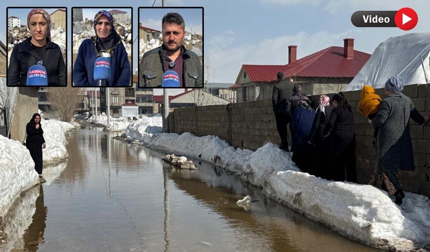 Yüksekova’da mahalle yolları suyla doldu: Vatandaşlar çözüm bekliyor