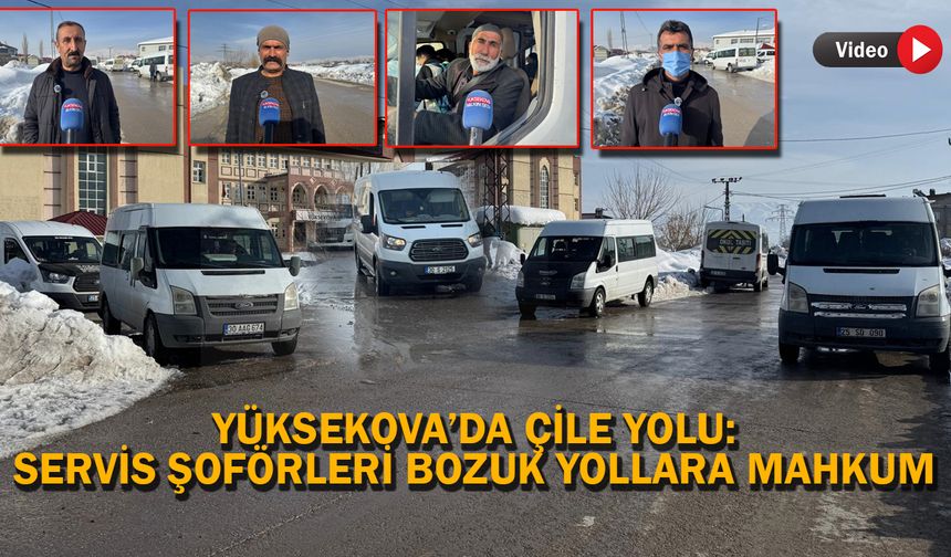 Yüksekova’da Çile Yolu: Servis Şoförleri Bozuk Yollara mahkum