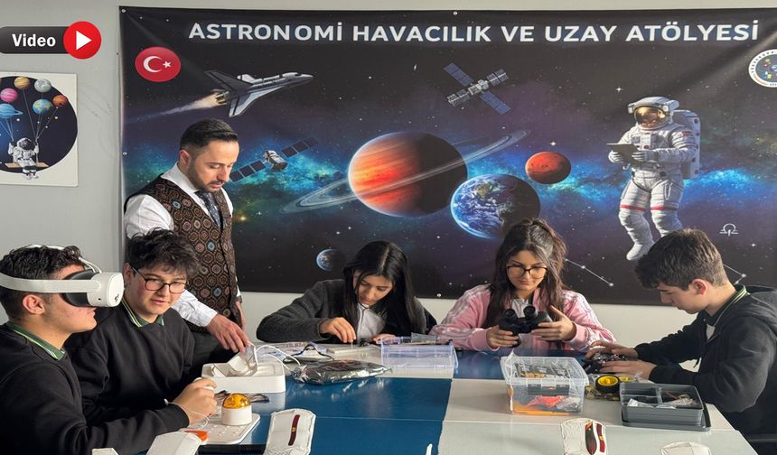 Yüksekova'da öğrenciler uzay ve havacılıkla tanışıyor