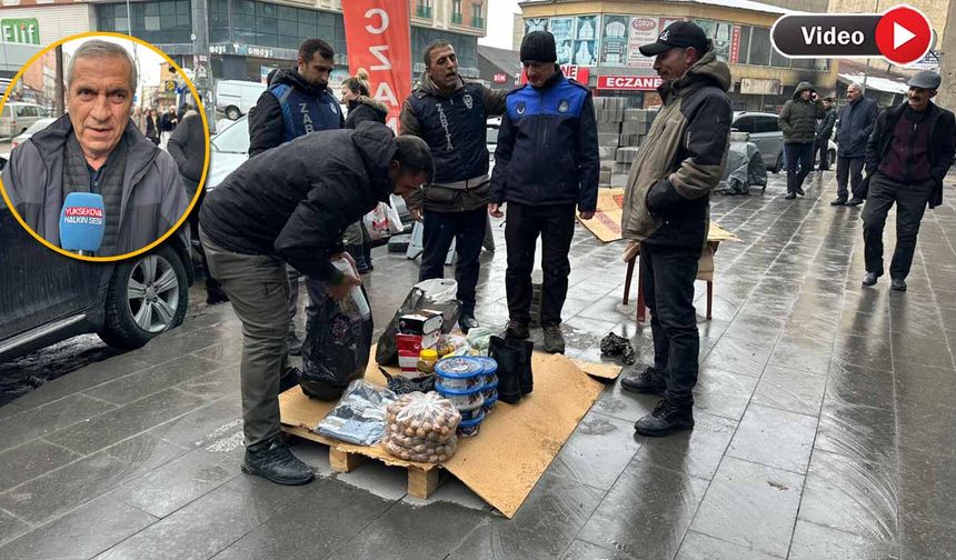 Yüksekova'da Zabıtalar Denetime Çıktı! İşportacılar Yer Talep Etti