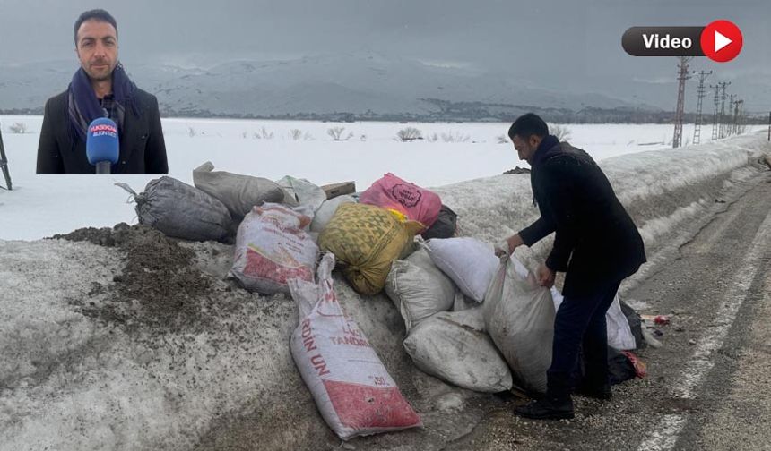 Yüksekova’da köy yolu çöplüğe döndü: Muhtar isyan etti