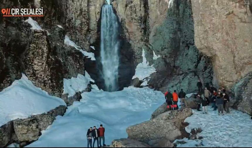 Çır Şelalesi misafirlerini ağırlıyor