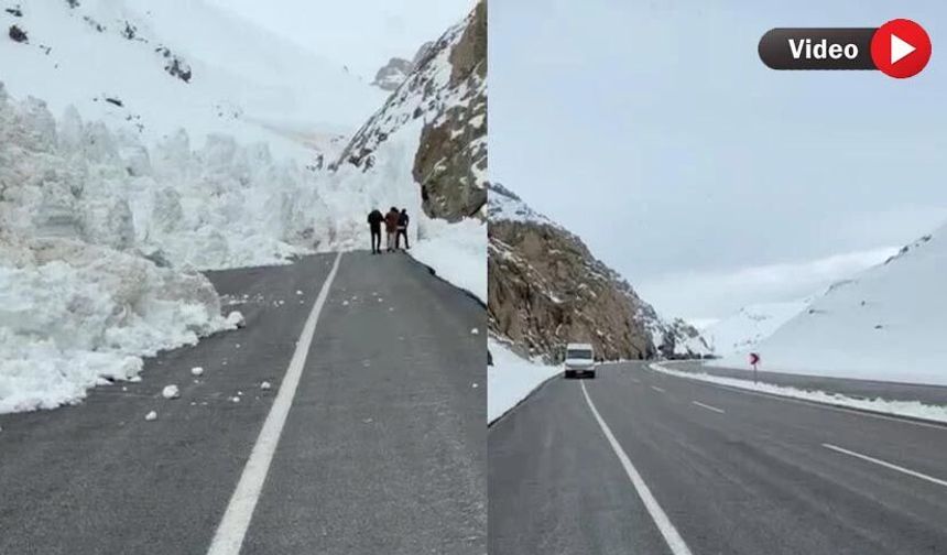 Hakkari-Van karayolunda çığ: Ulaşım durdu