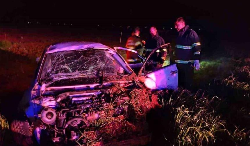 Otomobil şarampole yuvarlandı: 1 ölü, 3 yaralı