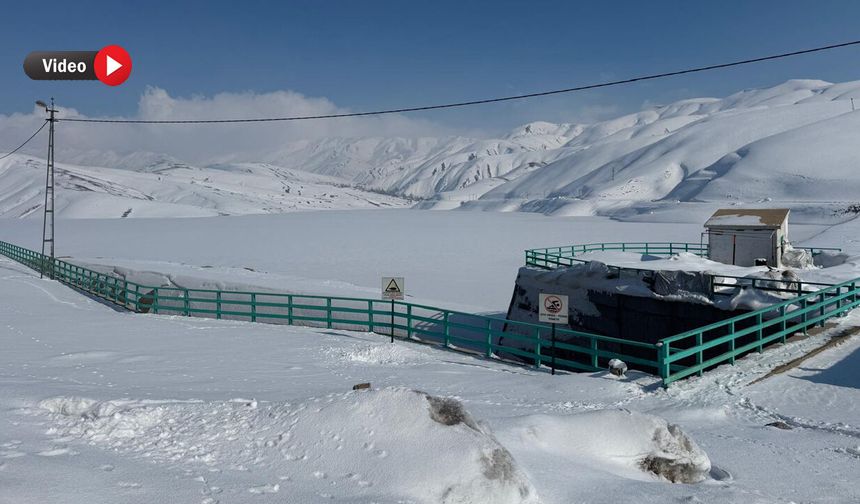Dilimli Barajı’nın Yüzeyi Mart Ayında Buz Tuttu