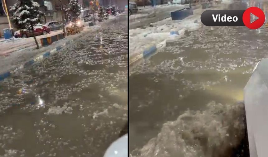 Yüksekova Çarşı merkezi suya teslim oldu : Vatandaşlar zor anlar yaşadı