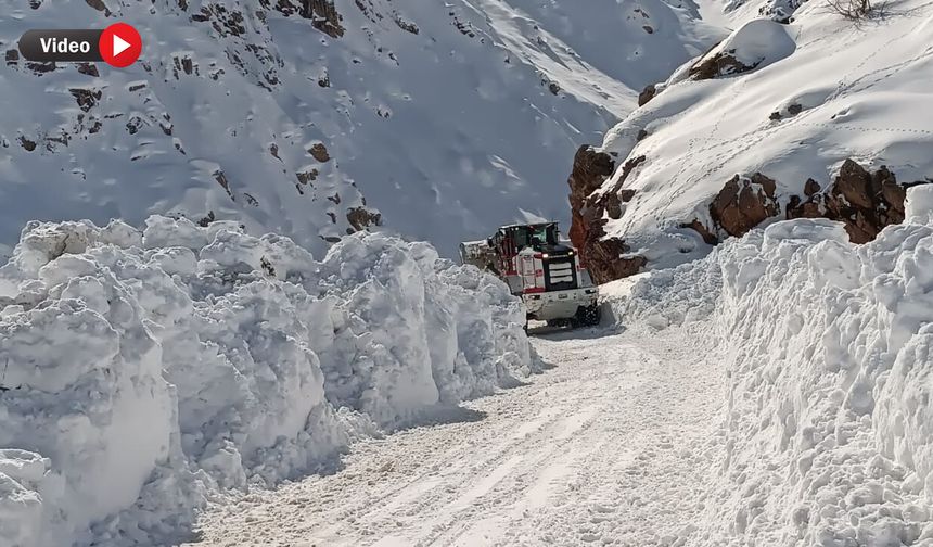 Kardan kapanan Kandilli köy yolu ulaşıma açıldı