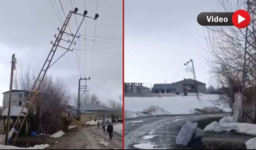 Elektrik direkleri mahalleliyi tedirgin ediyor