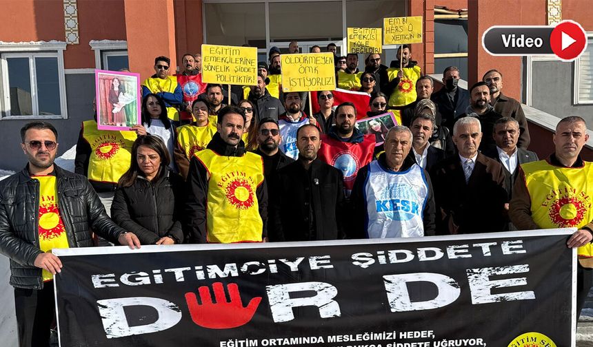 Yüksekova’da Öğretmen Cinayetine Tepki: Milli Eğitim Önüne Beyaz Önlük Bırakıldı