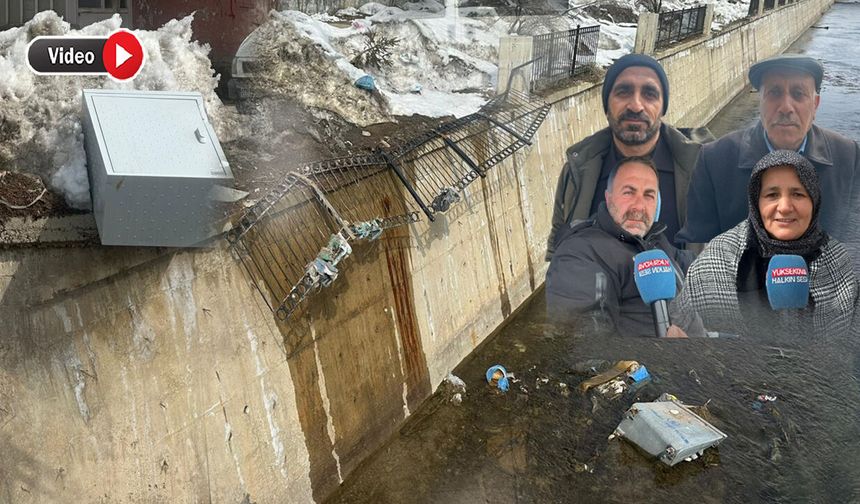 Yüksekova'ya Yakışmayan Görüntüler! Büyükçay Deresi Tehlike Saçıyor