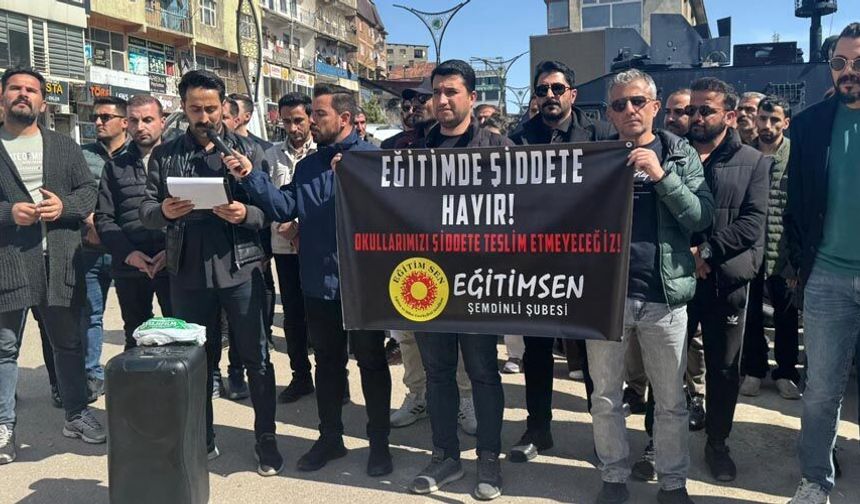 Eğitim-Sen Şemdinli’den şiddet tepkisi: “Okullar güvenli alan olmak zorunda”