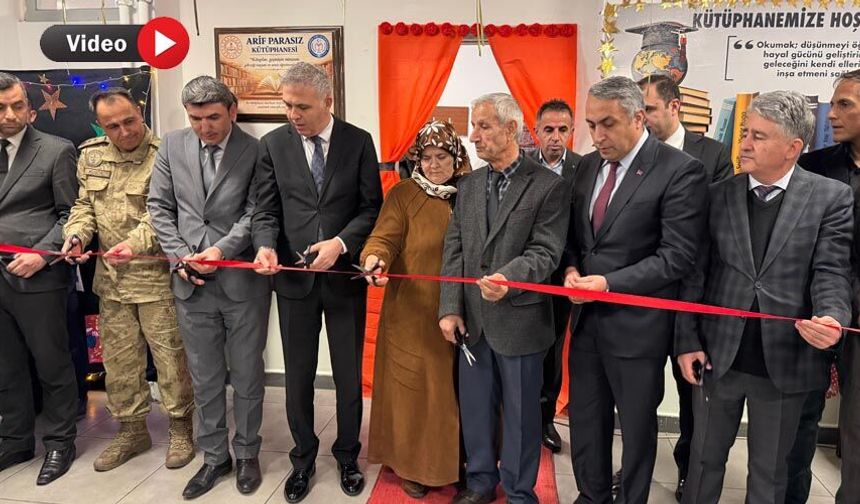 Arif Parasız’ın adı Yüksekova’daki okul kütüphanesinde yaşatılıyor