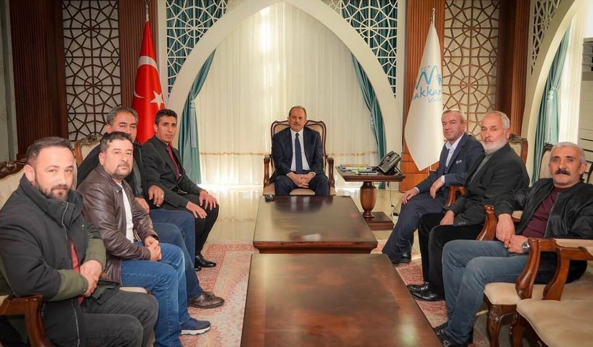 Yüksekova’da yeni sanayi sitesi projesi Vali Taşyapan’a sunuldu