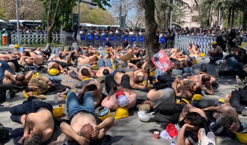 Bakanlık garantör oldu: Doruk Madencilik işçileri eylemi sonlandırdı