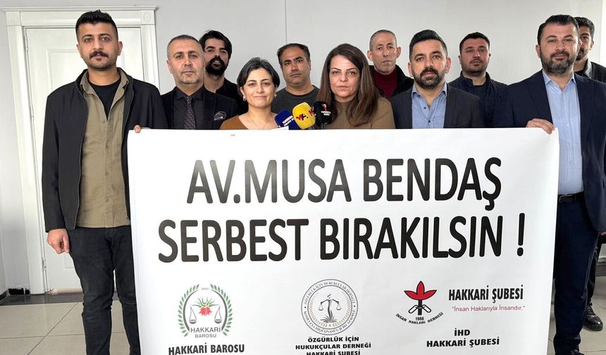 Tutuklu avukat Musa Bendaş için açıklama: “Derhal serbest bırakılmalı”
