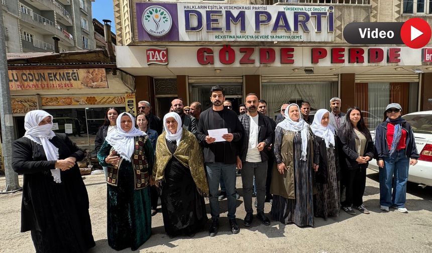 Akış’a Verilen Hapis Cezası Yüksekova’da Tepki Gösterildi