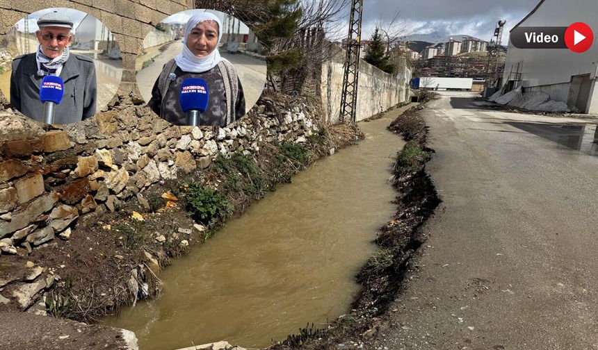 Yüksekova’da tehlike saçan su kanalı için mahalleli çözüm bekliyor