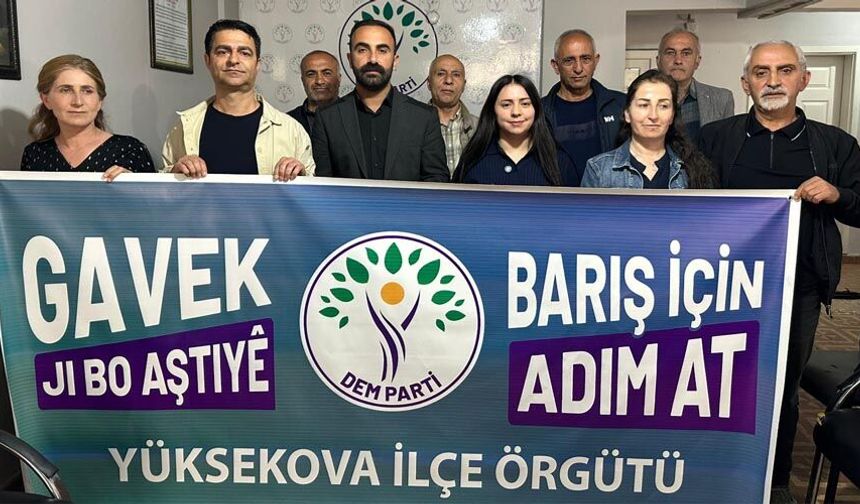 DEM Parti’den Yüksekova’da Yürüyüş Çağrısı