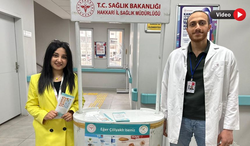 Çölyak Farkındalık Haftası Kapsamında Yüksekova’da Bilgilendirme Standı Açıldı