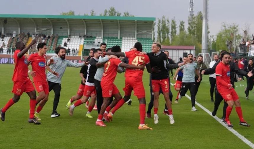 Amedspor tarihinde ilk kez Süper Lig'e yükseldi