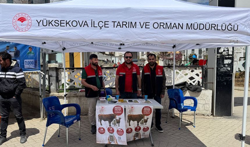 Yüksekova’da Kurban Bayramı Öncesi Vatandaşlar  Bilgilendirildi