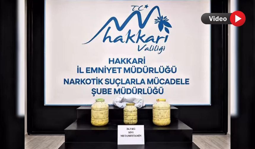 Yüksekova’da Yolcu Otobüsünde 26 Kilo Sıvı Metamfetamin Ele Geçirildi