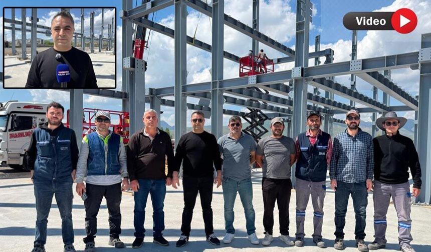 350 Milyon Liralık Dev Spor Yatırımında Çelik Trübünler  Yükselmeye Başladı