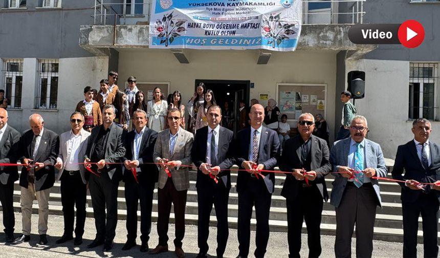 Yüksekova’da Halk Eğitim Merkezi Yıl Sonu Sergisi Düzenledi