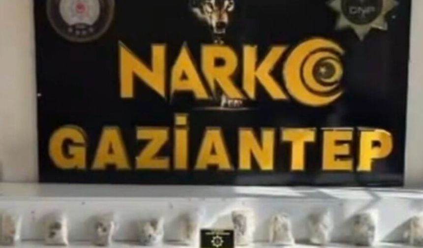 Gaziantep’te 22 kilo uyuşturucu ele geçirildi: 8 şahıs tutuklandı
