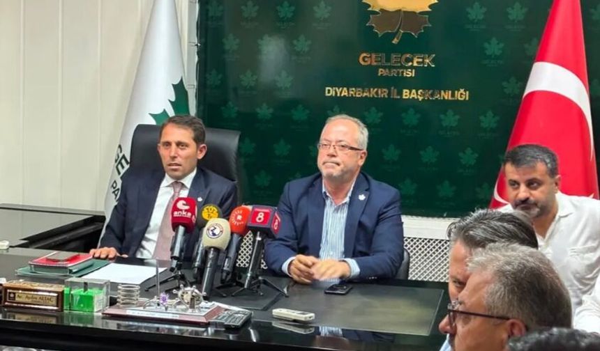 Gelecek Partisi’nin üst düzey isminden Diyarbakır’da ‘barış süreci’ mesajı