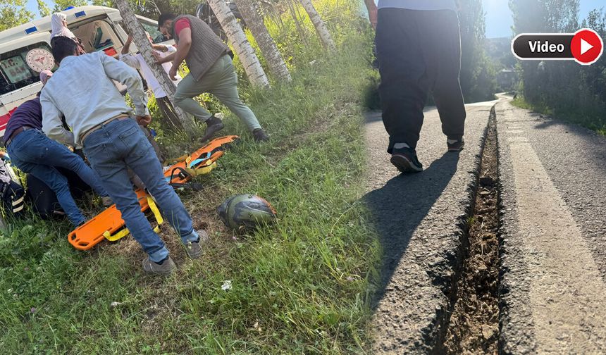 Şemdinli’de Motosiklet Kazası: Bedran Avcı Çukura Çarpıp Yaralandı