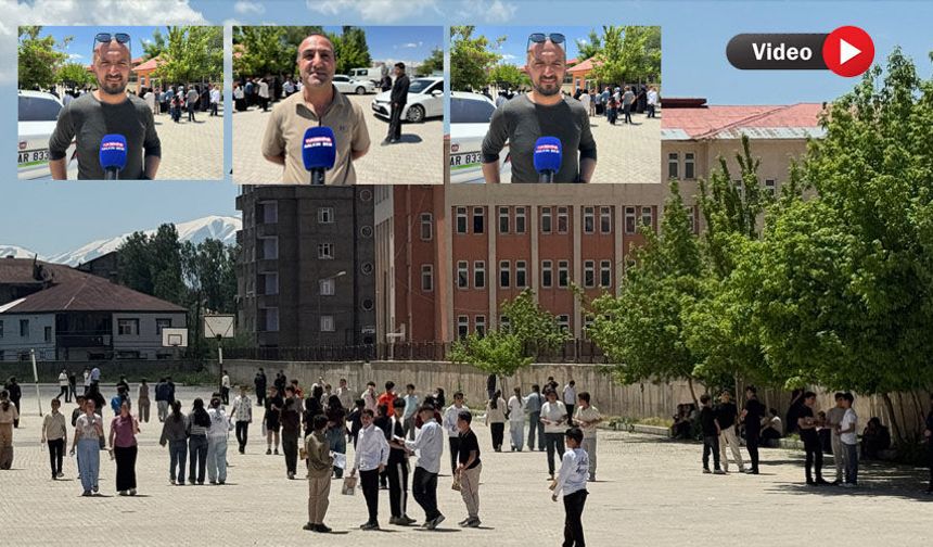 Yüksekova’da LGS heyecanına veliler ortak oldu
