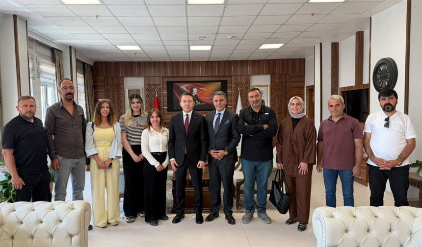 Basın Mensuplarından Kaymakam Hülür’e Hayırlı Olsun Ziyareti