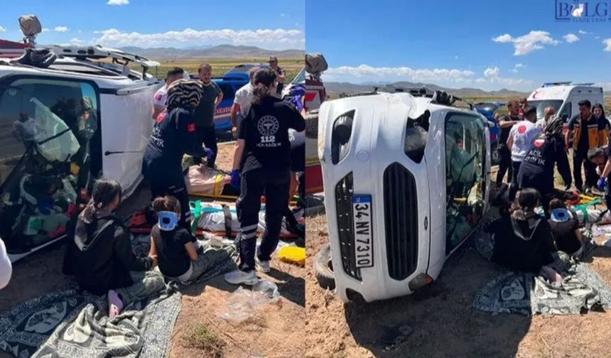 Van'da Trafik Kazası: Aralarında Çocukların da Bulunduğu 8 Kişi Yaralandı