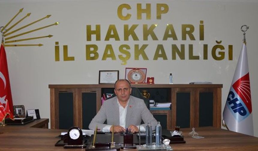 Nazım Demir yeniden CHP Hakkari İl Başkanı oldu