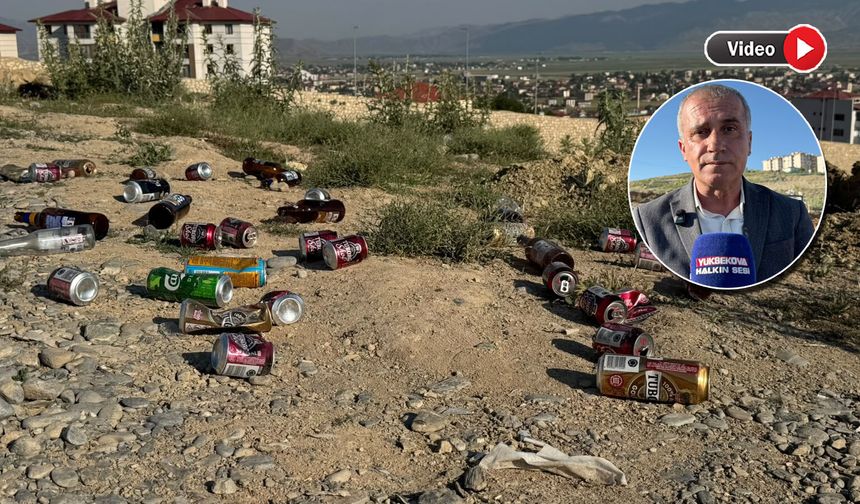 Yüksekova'da Mezarlık Alkol ve Çöpten Geçilmiyor: Muhtar Açıkel'den sert tepki