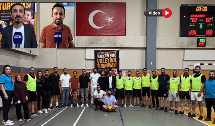 Yüksekova’da SMA hastası Mehmet Bahadır için voleybol turnuvası düzenlendi