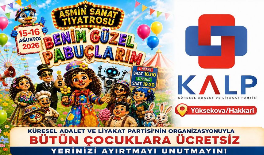 KALP, Yüksekova’da çocukları tiyatroyla buluşturacak