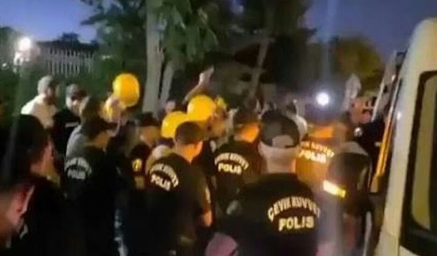 Bakanlık önünde eylem yapan 100'den fazla madenci gözaltına alındı