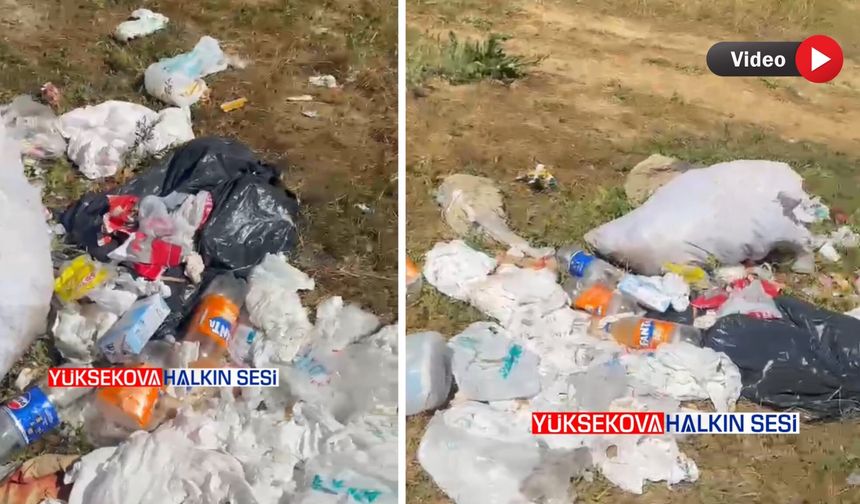 Yüksekova'da Sualtı Köyü  Sakinleri Piknikçilerden Dertli: Doğamızı Çöplüğe Çevirmeyin