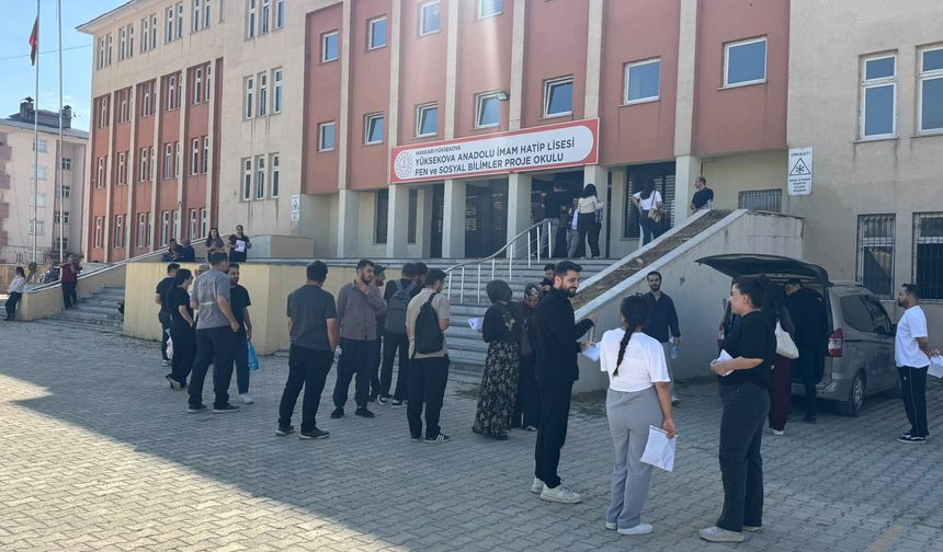 Yüksekova’da KPSS heyecanı başladı