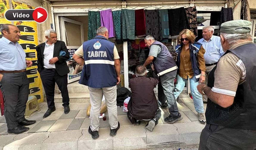 Yüksekova’da Kaldırım İşgali Denetimleri Sürüyor