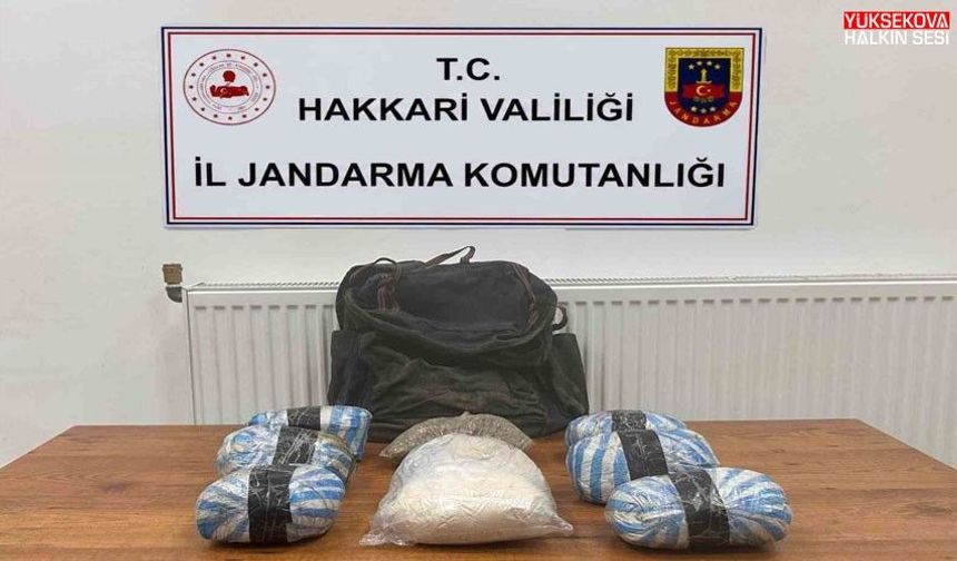 Şemdinli’de eroin ve skunk ele geçirildi