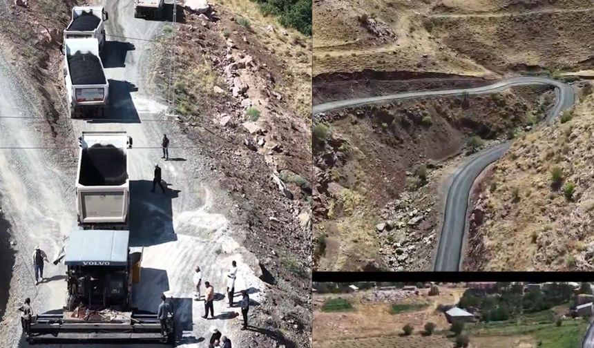 Yüksekova’da 14,5 Kilometrelik Köy Yolu Asfaltlandı