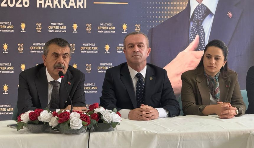 Bakan Tekin Hakkari’de STK’larla buluştu: “Şimdi top bizde”