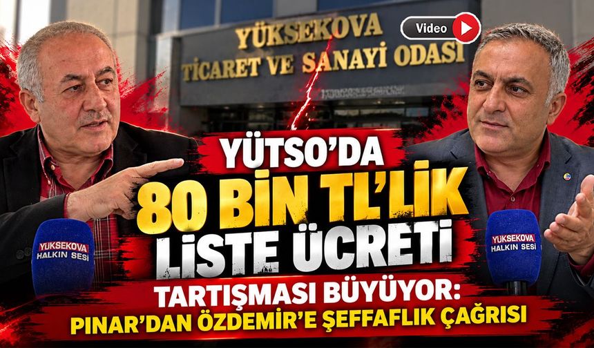 YÜTSO’da 80 Bin TL’lik Liste Ücreti Tartışması Büyüyor: Pınar’dan Özdemir'e Şeffaflık Çağrısı